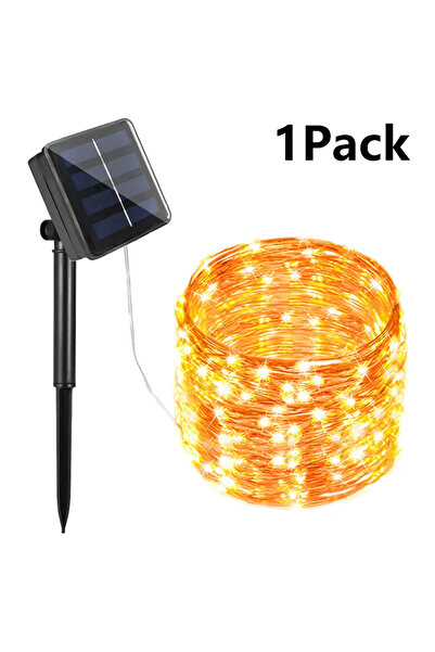 Choice سلسلة إضاءة LED تعمل بالطاقة الشمسية، 30 متر، 300 مصباح LED، دافئة، عب...