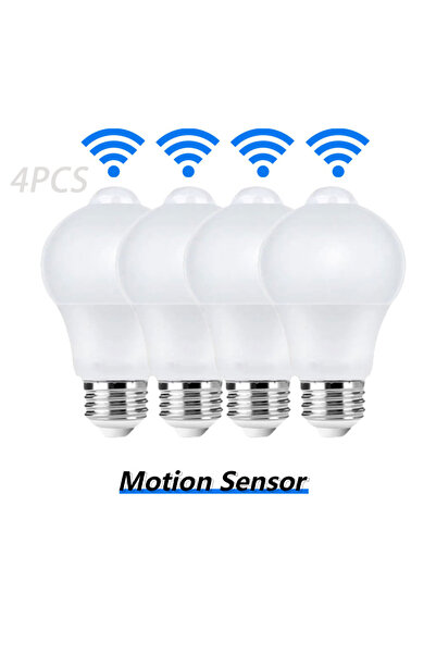 Choice Cold White 12W 4 pcs Motion Sensor LED Light 220V E27 6W 9W 12W 15W 18...