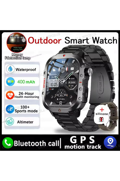 Choice ساعة ذكية جديدة للرجال مزودة بإضاءة LED وبلوتوث وميزة التحدث، مع أوضاع...