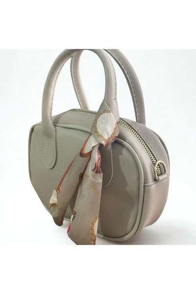 SÜYA Çanta & Kemer Fular Detaylı Mini Boy Günlük Kadın El Ve Omuz Çantası