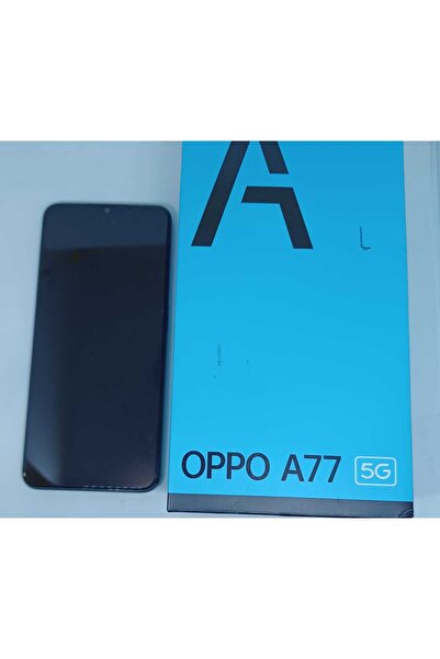 OPPO A77 Mobile Phone, Dual SIM, 64GB, 4GB RAM, 5G, Midnight Black/Exposed Phone