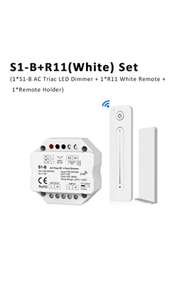 Choice1 مفتاح تعتيم LED من نوع S1-B و White R11 AC Triac بجهد 220 فولت، 230 ف...