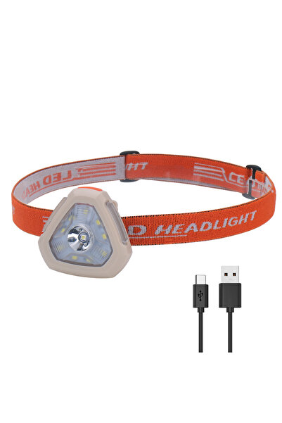 Choice مصباح أمامي LED أبيض وأصفر من BORUiT بقوة 300 لومن، مزود بمشبك تثبيت ع...