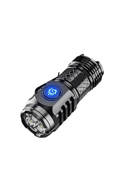 Choice مصباح يدوي LED عالي الطاقة بثلاثة مصابيح LED، مزود ببطارية مدمجة، سهل ...