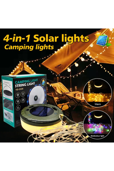 Choice 1PC Camping Light Solar Lights Outdoor Camping Light 10meter String Li...