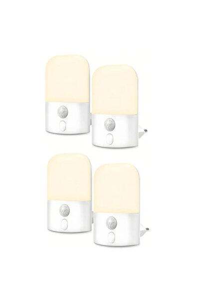 Choice مصباح ليلي LED ذكي مزود بمستشعر حركة، سطوع قابل للتعديل، ومقبس أوروبي ...