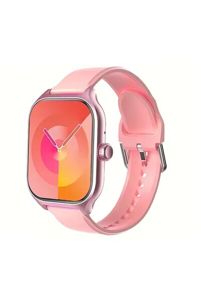 Choice ساعة ذكية جديدة باللون الوردي لعام 2025، مزودة بتقنية بلوتوث، وخاصية ا...