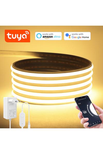 Choice مجموعة مصابيح LED بطول 10 أمتار، محول كهربائي دافئ - أوروبي، شريط إضاء...