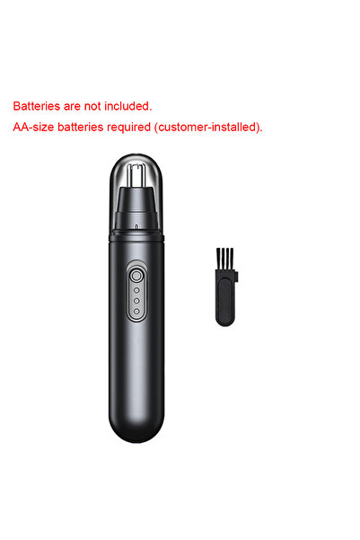 Choice ماكينة تشذيب شعر الأنف الكهربائية السوداء للرجال، صغيرة الحجم، محمولة،...