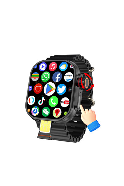 Choice8 4GB 32GB Black S11 Ultra Smart Watch 2.26 inch Amoled 490*580 Smartwa...