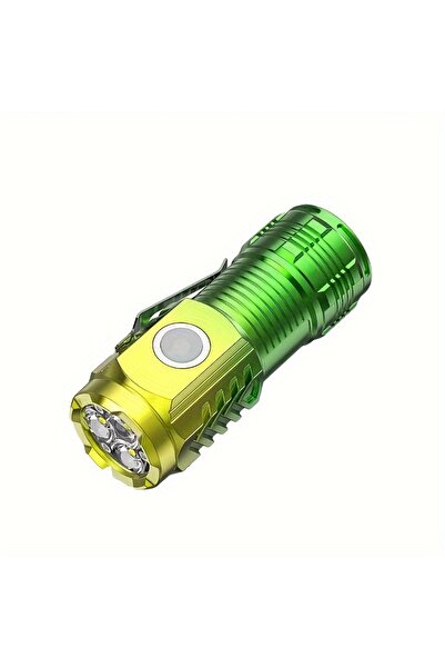 Choice مصباح يدوي صغير تكتيكي LED من زووم جرين، للاستخدام الخارجي، مزود بثلاث...