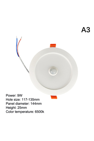 Choice JETTING 9W 〔YY32〕Body Motion Sensor Spot LED Downlight Lamparas 220V C...