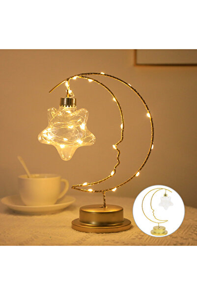 Choice ستار 2025 ديكور منزلي، مصباح LED بتصميم نجمة على شكل هلال، زينة داخلية...