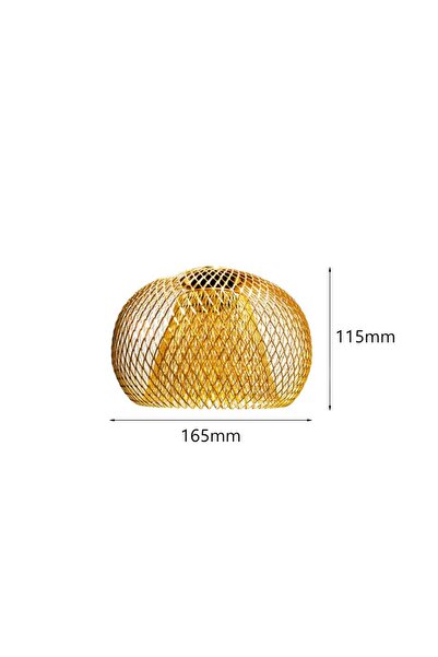 Choice Golden 1Pc Metal Wire Pendant Lamp Shade Fun Ceiling Light Shade Chand...