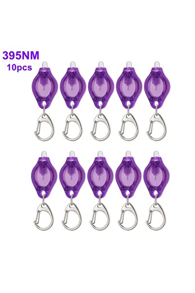 Choice بنفسجي 395 نانومتر - 10 قطع 1/10/50/100 قطعة، مصباح LED صغير يعمل بالأ...