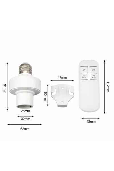 Choice 1 set Wireless E27 Led Bulb Holder AC 110-240V Socket Lamp Base Adapte...