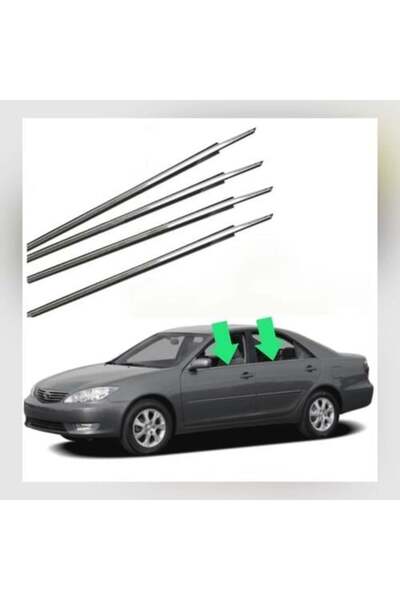 chinese طقم زينة نوافذ كروم لسيارة كامري موديل 2003-2006، مكون من 4 قطع