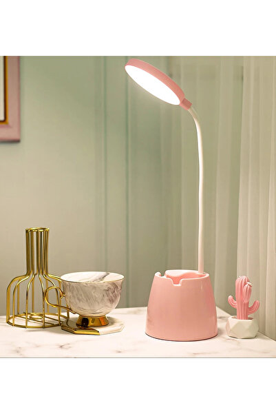 Choice USB style Rechargeable Pink New LED Eye Protection Desk Lamp USB Bedsi...