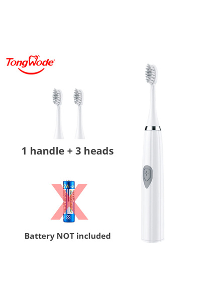 choice2 فرشاة أسنان كهربائية من تونغوودي للبالغين، شعيرات ناعمة، محمولة، بطار...