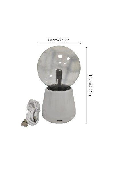 Choice مصباح كرة بلازما يعمل باللمس، 7 ألوان متغيرة، يعمل بمنفذ USB، لعبة علم...