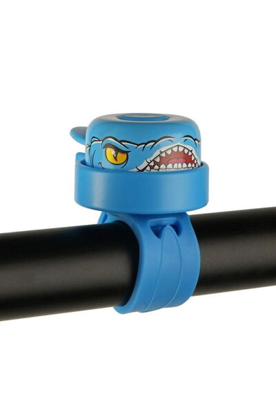 Crazy Safety Children's bicycle horn, handlebar mount, Dino Bleu