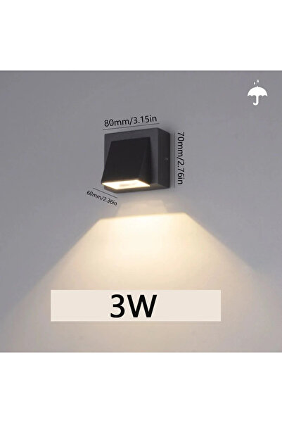 Choice Cold White With Sensor 3W Black With Sensor LED Wall Light Radar Senso...