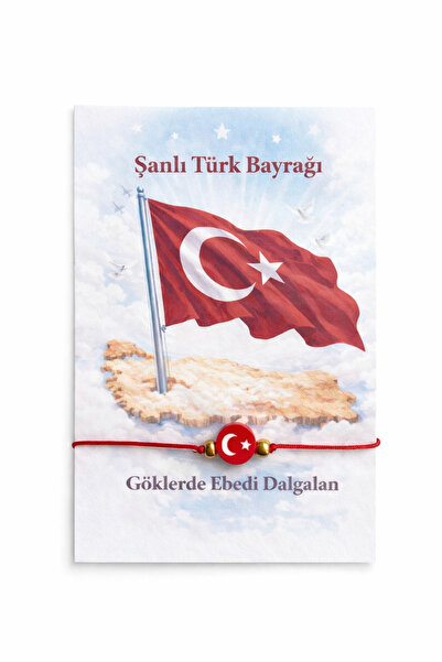 CNBYs Türk Bayraklı Bileklik - 29 Ekim, 23 Nisan Tüm Milli Bayramlara Özel He...