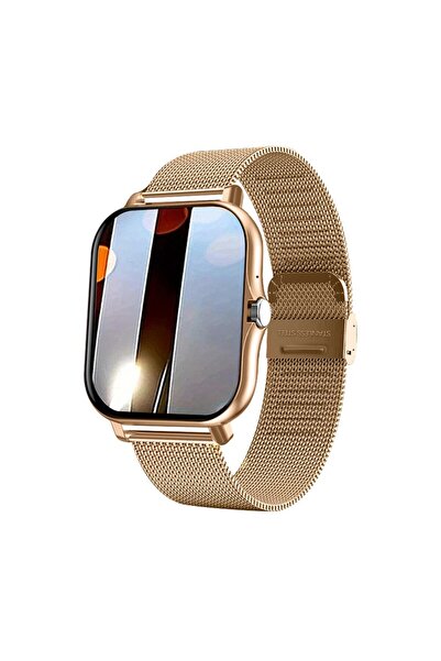 Choice ساعة ذكية ذهبية اللون موديل 2023، تعمل بنظام أندرويد، بشاشة ملونة 1.44...