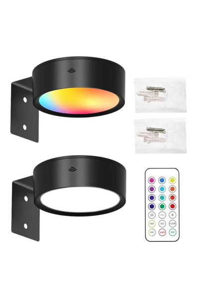 XIWANGFIRE black-2PCS 1/2PCS LED Wall Picture Light for Art Display Decor，Rem...