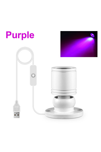 Choice White Body Purple Colorful Led Spotlight USB 5V Mini Ceiling Spot 1W S...