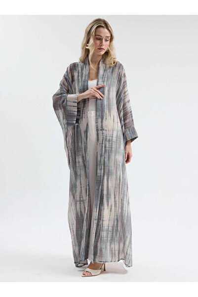 Store Wf عباية باللونين الأزرق والرمادي المتدرج