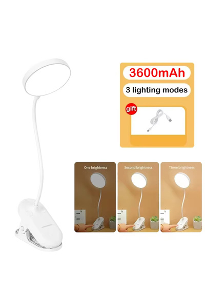 Choice 3600mAh Led Table Lamp USB Rechargeable Night Light With Folding Clamp...