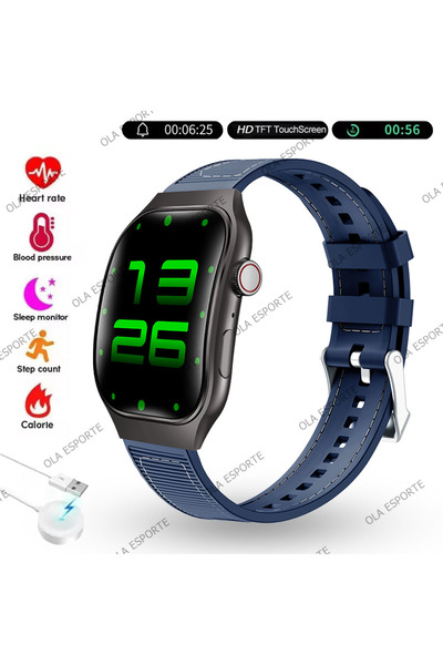 Choice ساعة ذكية جديدة للرجال مزودة بتقنية بلوتوث للمكالمات، شاشة منحنية عالي...