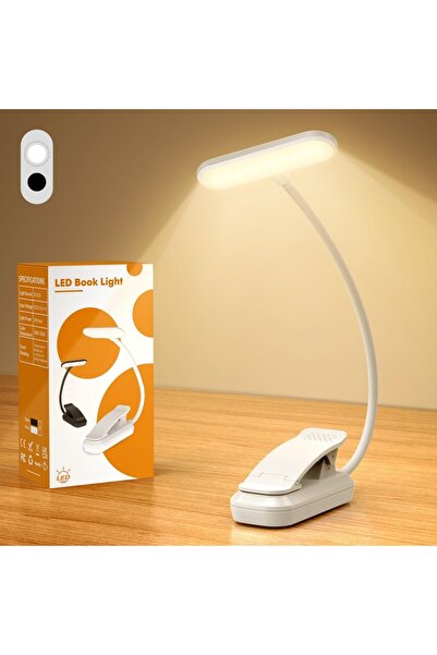 Choice مصباح قراءة أبيض قابل لإعادة الشحن عبر منفذ USB، مزود بـ 20 مصباح LED،...