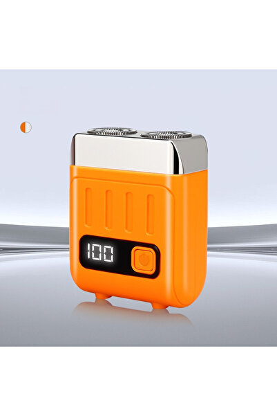 Choice ماكينة حلاقة كهربائية بحلقتين شبكيتين باللونين الفضي والبرتقالي، مزودة...