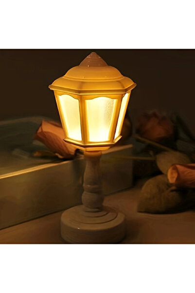 Choice مصابيح طاولة LED تعمل بالبطارية على شكل براعم زهور هندسية بيضاء اللون ...