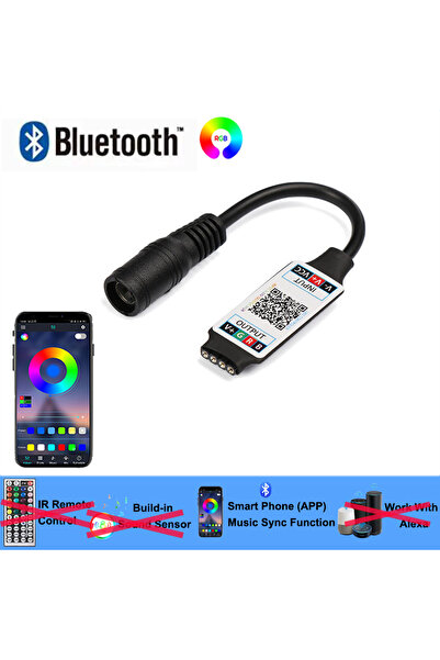 Choice DC 5V Bluetooth RGB APP Bluetooth Rgb Lighting Controller 12V 4 Pins R...