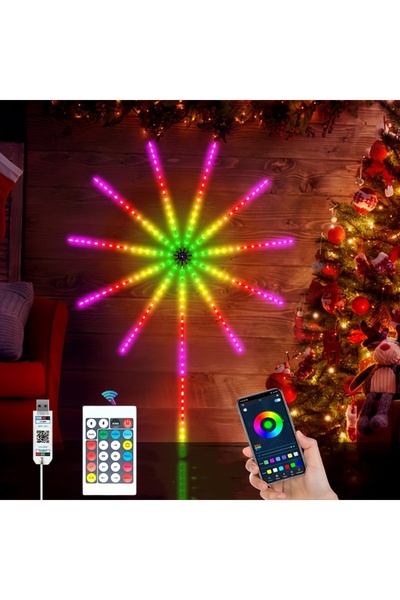 Choice أضواء LED ديناميكية ذكية متعددة الألوان للألعاب النارية مع تحكم عن بعد...