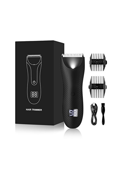 Choice1 ماكينة حلاقة شعر العانة الشخصية اللاسلكية المقاومة للماء، سوداء اللون...