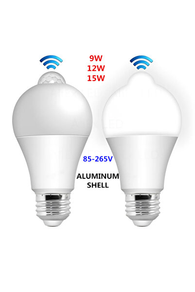 Choice مصباح LED بمستشعر حركة 9 واط، متوفر أيضًا بمقاسات 9 واط و12 واط و15 وا...