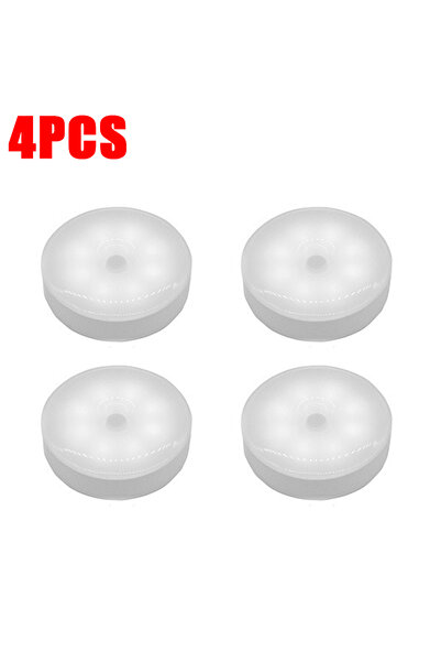 Choice1 White Light 4PCS Motion Sensor Step Light, USB Rechargeable Wireless ...