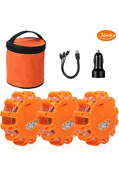 Choice 3 قطع من مصابيح التحذير LED القابلة لإعادة الشحن عبر منفذ USB، مصابيح ...