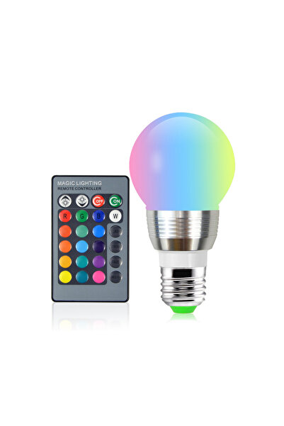 Choice RGB 220V 110V E27 RGB LED Light Bulb 16 Colors Dimmable with 24 Key Re...