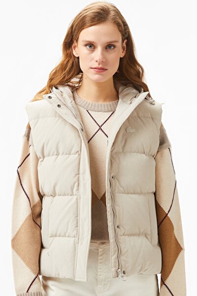 Lacoste Down Fill Water Repellent Womens Vest Women's Water Repellent Fixed H...