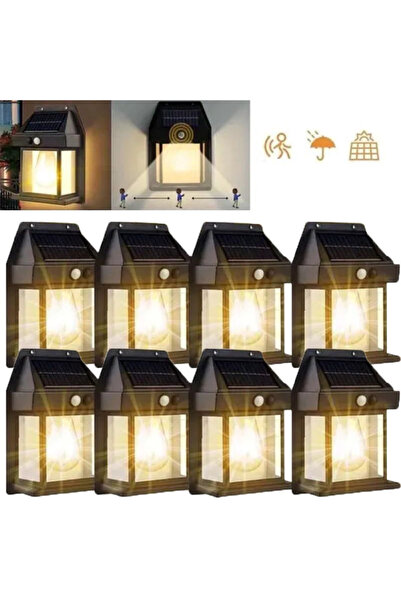 Choice 8PCS 1/2/4/8 Solar Wall Lights IP44 Motion Sensor LED Lantern Wall Mou...