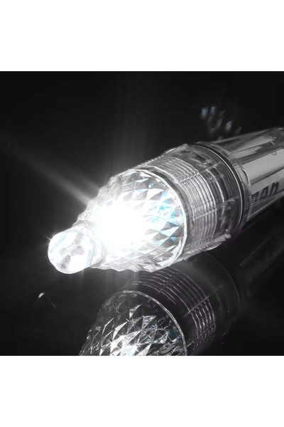 Choice مصباح صيد تحت الماء أبيض اللون بطول 12 سم، مقاوم للماء، مزود بإضاءة LE...