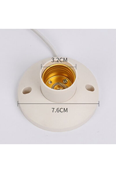 Choice onesize EU LED Stand Lamp Holder E27 Bulb Plug Dome Socket With Cable ...