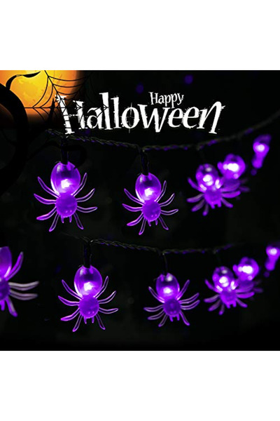 Choice 5M20LED Purple 1pc 20/30 LED Halloween Spider Outdoor String Light Wit...