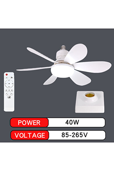 Choice 85-265V Ceiling lamp 3 E27 with Remote LED 30W Ceiling Fan Light Dimmi...