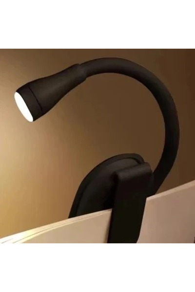 Choice مصباح قراءة LED صغير أسود بثلاثة ألوان، يحمي العين، مزود بمشبك قابل لل...